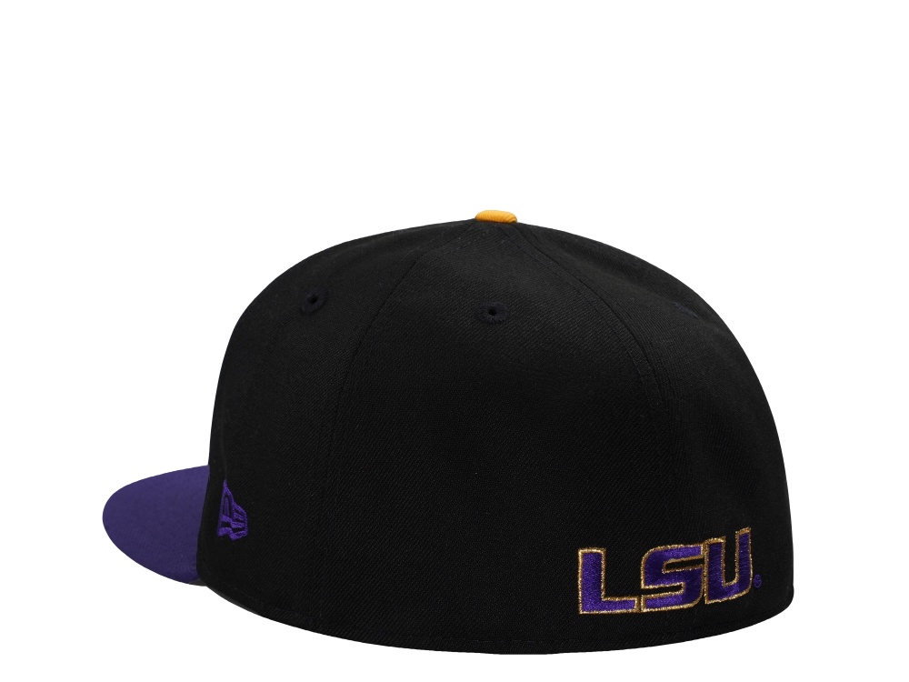 New Era Lsu Tigers National Champions Black Two Tone Edition 59Fifty Fitted Hat