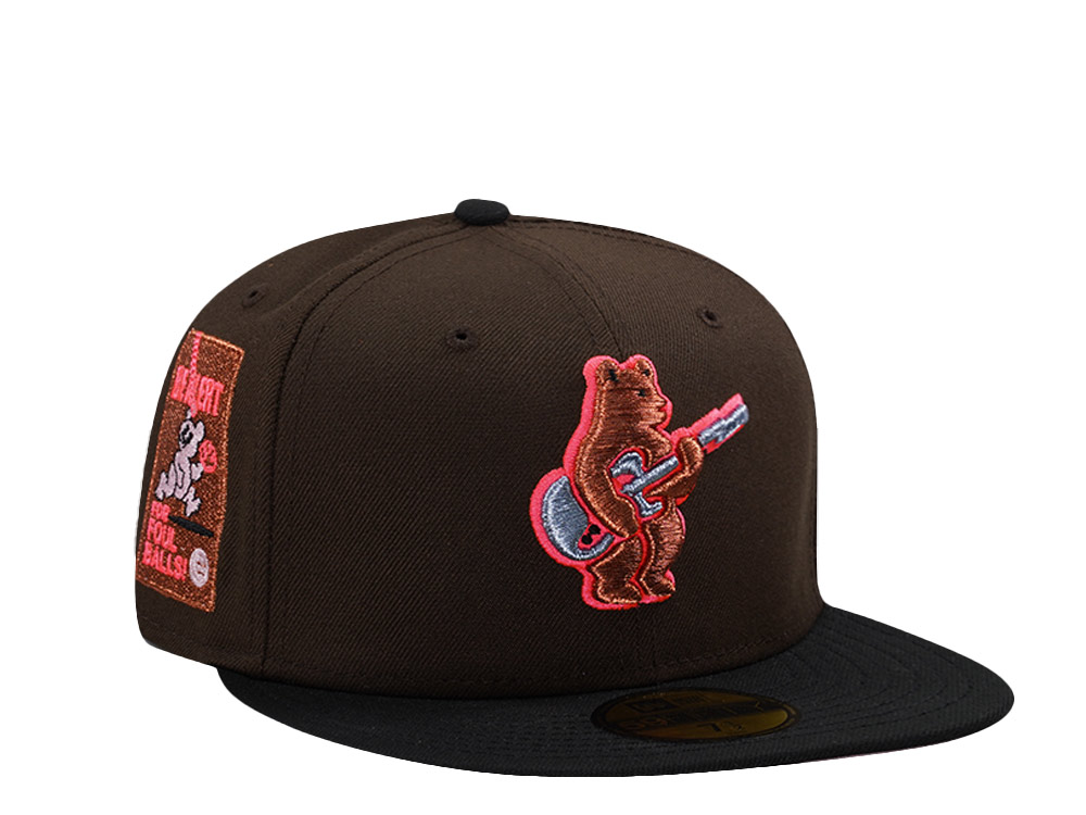 New Era Chicago Cubs Be Alert Walnut Two Tone Edition 59Fifty Fitted Hat