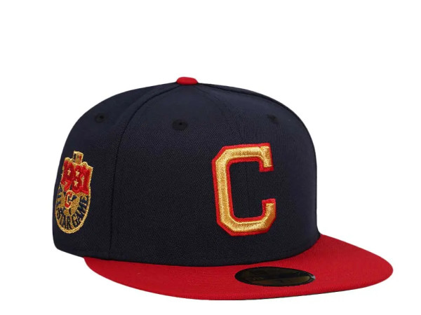 New Era Cleveland Indians All Star Game 1981 Gold Two Tone Throwback Edition 59Fifty Fitted Hat